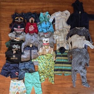 Assorted Baby Boy Clothing Lot - Sizes NB-12M